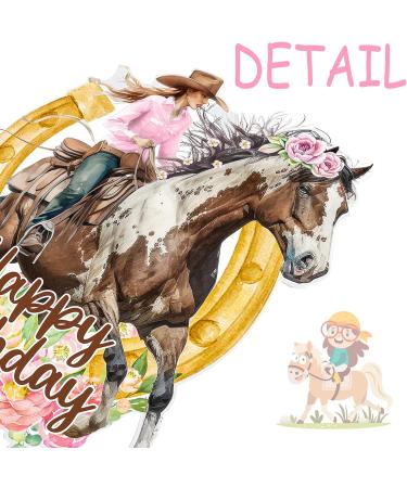 Cowgirl Birthday Cake Topper Cowgirl Birthday Party Supplies Western Cowgirl Cake Decorations Horse Cake Toppers for Girls Women Cowgirls Happy Birthday Party Cake Decorations - Buy Online on GoSupps.com