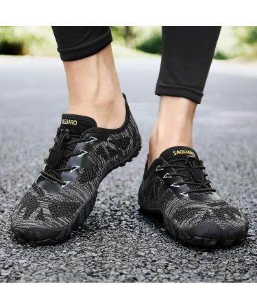 Shop Saguaro Unisex Barefoot Shoes - Quick Drying Minimalist Trail Bathing Shoes - Outdoor Sports - Size 42 EU - Black - Buy Online on GoSupps.com