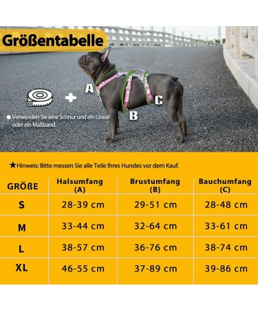 Buy Huntboo Dog Safety Dishes - Reflective Break-Away Harness & Adjustable Vest for Small Dogs (Pink Size S) - Perfect for Walking & Training - Buy Online on GoSupps.com