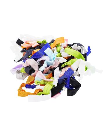 Mandala Crafts 100 Knotted Elastic Hair Ties for Women & Girls - No Crease Ponytail Holders & Bracelets - Buy Online on GoSupps.com