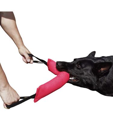 Dingo gear cotton nylon bite sausage for dog training igp ipo obiedence protection dog dog sport 45 x 8 cm 2 handles pink S00312 45 x 8 cm 2 handles pink