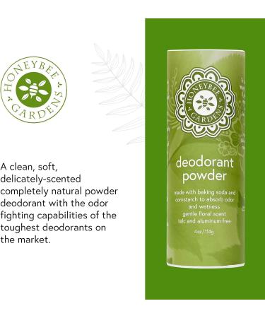 Honeybee Gardens 100% All Natural Deodorant Powder 2 PACK | Talc Free, Gluten Free, Vegan, Non GMO - Buy Online on GoSupps.com