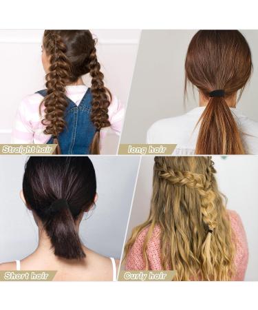 100PCS Black Seamless Hair Ties - Ponytail Holders & Elastics for Women & Girls | Premium Hair Accessories - International Shipping - Buy Online on GoSupps.com