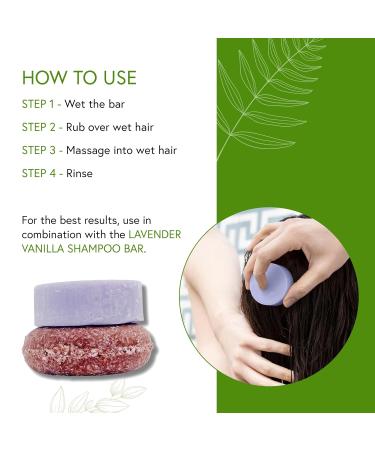 Honeybee Gardens Lavender Vanilla Conditioner Bar | Eco-Friendly & Nourishing | Ideal for All Hair Types | 2.3 oz - Buy Online on GoSupps.com
