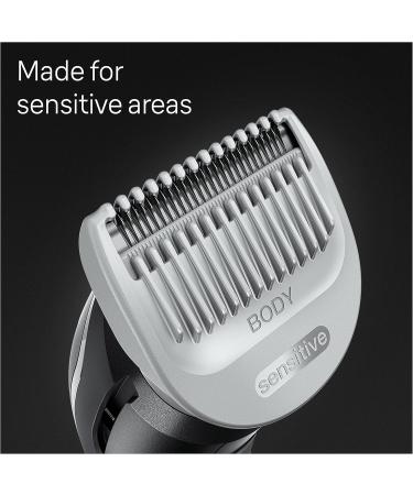 Braun Body Groomer 3 Manscaping Tool For Men With SkinShield Technology Sensitive Comb Wet & Dry 100% Waterproof UK 2 Pin Plug BG3350 Black/Grey - Buy Online on GoSupps.com
