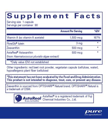 Pure Encapsulations Vitamin A + Carotenoids - 90 Capsules - Hypoallergenic Dietary Supplement - Buy Online on GoSupps.com