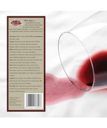 Wine Away Red Wine Stain Remover Spray - Natural Carpet & Upholstery Cleaner | Removes Blood Coffee & Pet Stains - 12 Oz (Pack of 3 - Buy Online on GoSupps.com