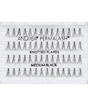 Andrea Individual Knotted Flares Medium Black Lashes - Long Lasting and Natural Look - Buy Online on GoSupps.com