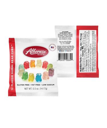 Albanese 12 Flavor Gummi Bear Cubs Mini Packs - 50 Count Bags | World's Best Gummies - Buy Online on GoSupps.com