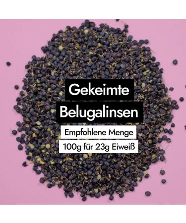 AHO Organic Sprouted Beluga Lentils - Plastic-Free 650g Bag | Premium Quality International Shipping - Buy Online on GoSupps.com