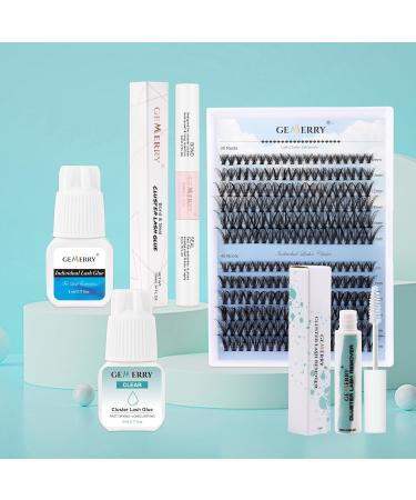 Buy Esher Glue Cluster Lashes - Long-Lasting Waterproof Individual Eyelash Glue 5ml | Gemerry Transparent Glue for Cluster Extensions - Buy Online on GoSupps.com