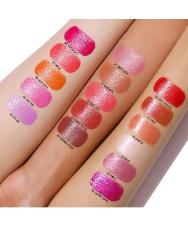 Oulac 2-in-1 Shimmering Lipstick & Lip Balm | Coral Juicy Lip Care | Hydrated Shiny Finish for Dry Lips | Vegan | Utopia S05 S5 - Buy Online on GoSupps.com