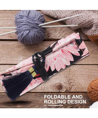 COHEALI Knitting Needles Case & Crochet Hooks Storage Bag - Pink 39.5X18cm - Buy Online on GoSupps.com