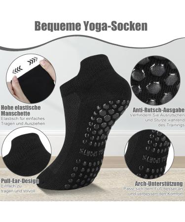 Yamitora Anti-Slip Yoga Socks for Couples | Non-Slip Pilates & Sports Socks for Women & Men | Perfect for Home Hospital & Dance Workouts (Size 36-39) - Buy Online on GoSupps.com