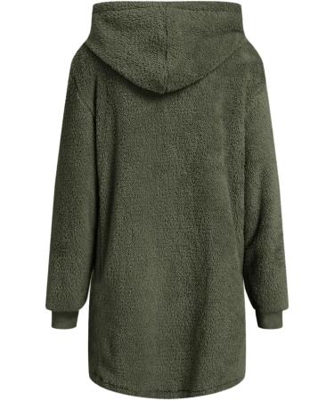 Hanxiulin Women's Fluffy Fleece Plush Jacket - Warm Windproof Winter Coat with Long Sleeves | Perfect Autumn Outerwear - Buy Online on GoSupps.com