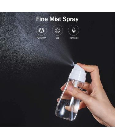 2 Pack 3.4oz Small Spray Bottles for Hair & Face - Refillable Fine Mist Travel Spray Bottles for Perfume, Cosmetics, Plants - Ideal for Christmas Tree & Cleaning Solutions - Buy Online on GoSupps.com