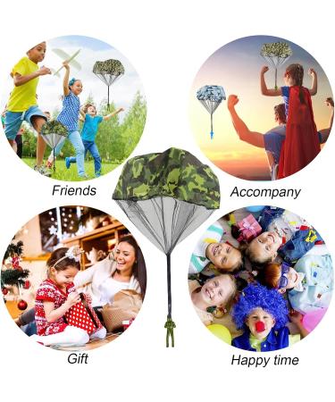 Buy 3 SKT Camouflage Parachute Toy for Kids - Outdoor Flight Toy & Gift for Children | Fun Parachute Games - Buy Online on GoSupps.com