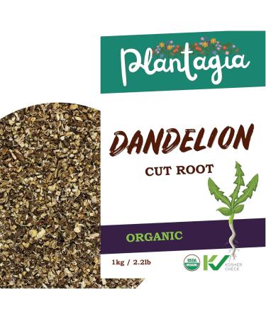 Plantagia Dandelion Root Cut Organic - 1kg / 2.2 Pounds 500+ Servings - Buy Online on GoSupps.com