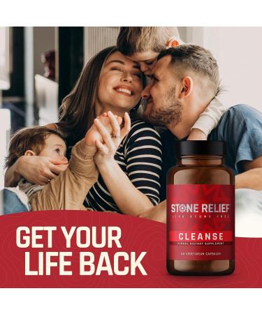 Stone Relief Cleanse - Natural Kidney Cleanse with Chanca Piedra & Organic Ingredients - 60 Vegetarian Capsules - Buy Online on GoSupps.com