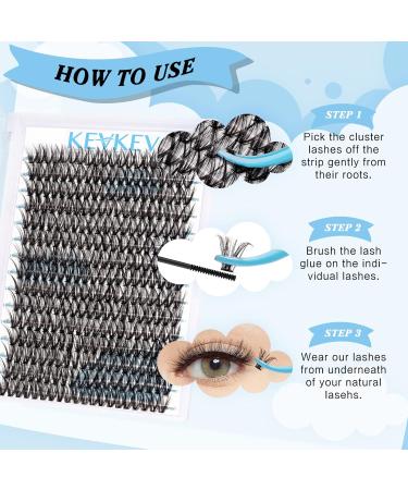 300 Pcs DIY Lash Extension Clusters - Volume Dramatic Look D-14mm 40D - Buy Online on GoSupps.com