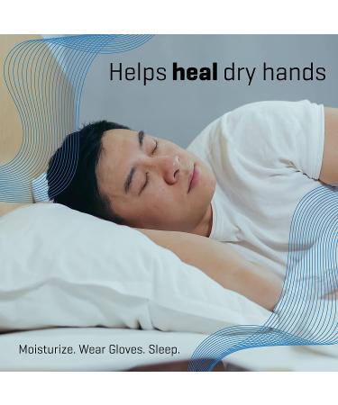 XL White Premium Cotton Moisturizing Gloves for Overnight Bedtime | Eczema Dry Sensitive Skin | Spa Therapy | Washable Reusable (8 Pairs) - Buy Online on GoSupps.com