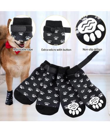 Anti-Slip Dog Socks with Adjustable Straps | Traction Control for Hardwood Floors - Size L - Buy Online on GoSupps.com