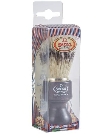 Omega 26 Dark Brown Shaving Brush - Pure Bristles for a Luxurious Shave | International Shipping Available - Buy Online on GoSupps.com