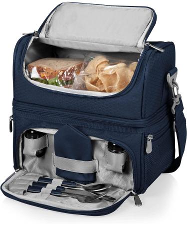 PICNIC TIME Navy New England Patriots Pranzo Lunch Tote - Officially Licensed NFL Lunch Bag - Buy Online on GoSupps.com