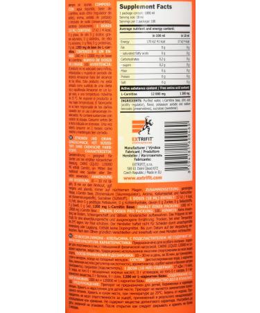 Buy Extrifit Carni 120000 Liquid - Lemon-Orange Flavor 1L | Premium Health Supplement for Energy Boost - Fast International Shipping - Buy Online on GoSupps.com