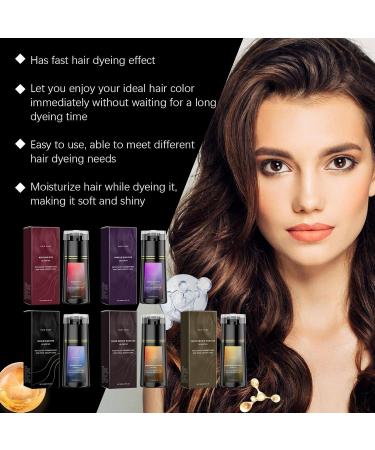  Wootapson Light Brown Hair Dye Shampoo Instant Hair Dye Shampoo Lasting Color Natural Softness Creates Perfect Colour Suitable for All Hair Types for Men and Women - 200ml - Buy Online on GoSupps.com