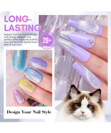 Makartt Cat Eye Gel Nail Polish 9D Cat Eye Gel Polish with Magnet Stick 10ML Magnetic Gel Nail Polish Soak Off UV Led Gel Nail Polish DIY Manicure Nail Salon Stellar Spark - Buy Online on GoSupps.com