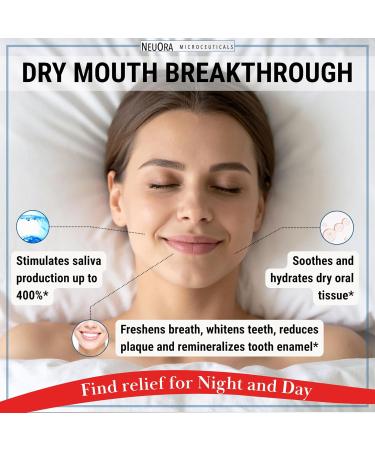 Dry Mouth TR Time-Release Micro Tabs by NeuOra - Tiny Discreet Long-Lasting Relief for Dry Mouth Up to 8 Hours of Moisture & Fresh Breath Support Doctor-Developed 1 Pack 100 Micro Tabs (Pack of 1) - Buy Online on GoSupps.com