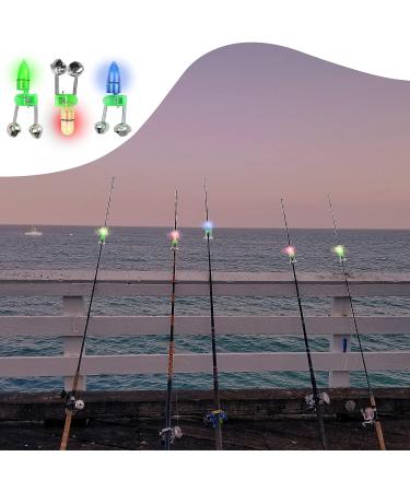HLOGREE LED Night Fishing Rod Bait Alarm Bell 30pcs/40pcs | Portable Fishing Indicator with Dual Ring Bells | Fishing Accessories with 10 Red, 10 Green, and 10 Blue Lights - Buy Online on GoSupps.com
