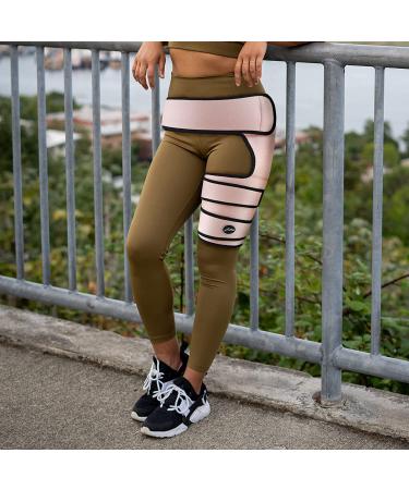 Stabilizing Hip Support Brace for Sciatica & Piriformis Syndrome Pain Relief - Thigh & Hamstring Compression Wrap - Doctor Developed - Women & Men - (S/M Pink) - Buy Online on GoSupps.com
