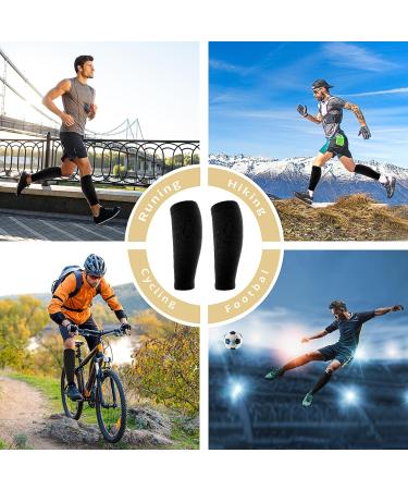 WLLHYF 2 Pair Calf Compression Sleeve | Shin Support Running Leg Socks for Men Women Youth - Relief for Calf Pain | Ideal for Running, Cycling, Walking - Buy Online on GoSupps.com