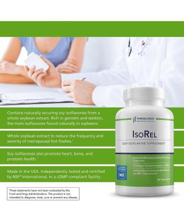 Theralogix IsoRel Soy Isoflavone Menopause Supplement | 90-Day Supply | Made in USA - Buy Online on GoSupps.com