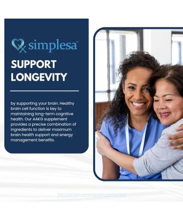 Simplesa Tremor Control Supplement - L-Arginine Alpha-Ketoglutarate with GABA Ubiquinol & Niacin | 360g AAKG Powder for Muscle Health & Tremor Support - Buy Online on GoSupps.com