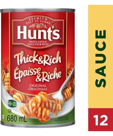 Hunt's Thick & Rich Original Pasta Sauce 680 ml Pack of 12 - Buy Online on GoSupps.com
