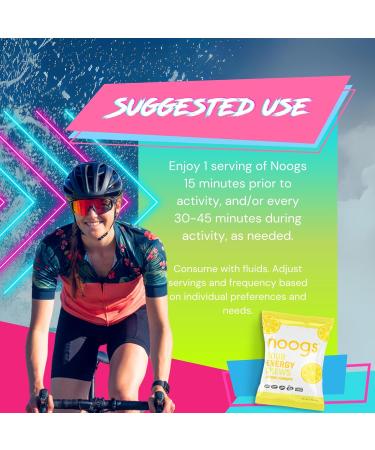 Noogs Wicked Apple + Lemon Zinger Sour Energy Chews Bundle, Electrolyte Energy Gummies, Sour Candy Flavored Alternative to Running Gels, 24 Total Packs - Buy Online on GoSupps.com