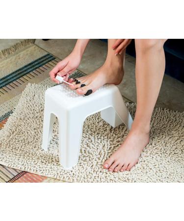 Demi's Home Shower Foot Rest for Pedicures - White Footrest (Supplies Not Included) - Buy Online on GoSupps.com