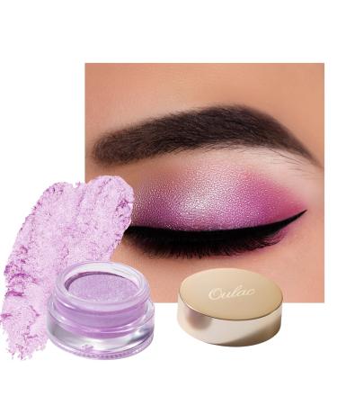 Oulac Purple Cream Eyeshadow Highly Pigmented Eye Shadow Waterproof & Long Lasting for Women with Moisturizing Smooth Formula. Multi-use for Highlighter  Shimmer Glitter Eye Makeup. Large Capacity 0.42 oz.(04) Vibrancy (...