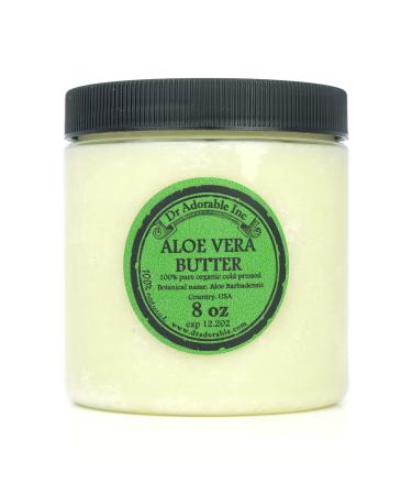 Dr Adorable - 8 oz - Aloe Vera Butter - Pure Natural Premium Organic Fresh Cold Pressed Skin Moisturizer DIY Creams Balms Lotions