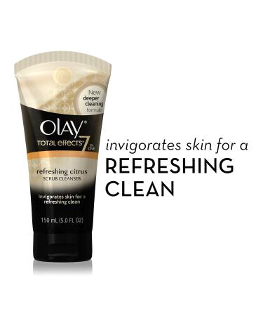 Olay Total Effects Citrus Scrub Face Cleanser 5.0 oz - Refreshing Formula - Buy Online on GoSupps.com