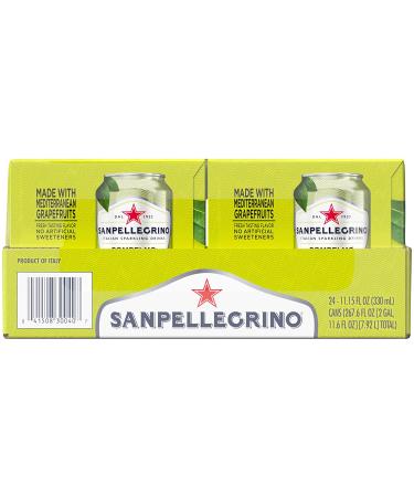 Sanpellegrino Pompelmo Italian Sparkling Grapefruit Drink 11.15 Fl Oz Cans - 24 Pack - Buy Online on GoSupps.com
