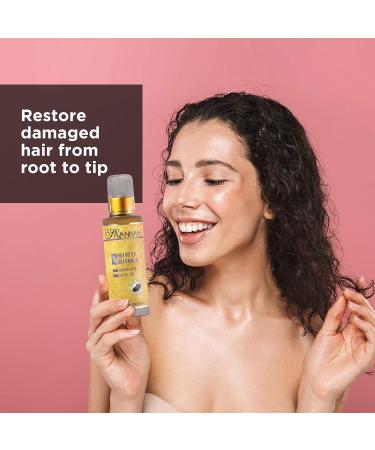 Savannah Hair Therapy Bundle - Shea Butter Treatment Oil & Hair Mask Set for Dry Damaged Hair - Natural Keratin Treatment - Vitamin B6 Infused - Sodium Chloride Free - 1.69 oz + 16.9 oz - Buy Online on GoSupps.com