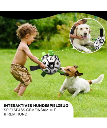 Black Rhino I Super Robust Dog Ball - Durable Interactive Dog Toys for Fetch Pull & Water Play - Available in White Green Black - Buy Online on GoSupps.com