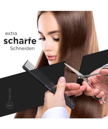 Fabcare Professional Effilator Scissors - 5.5 Extra Sharp Thinning Scissors with Comb & Etui | Premium Hairdresser Tools - Buy Online on GoSupps.com