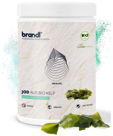 Iodine tablets from organic kelp by PureSea | 200mcg iodine capsules from organic kelp algae designed by brandl | XL 365 kelp capsules