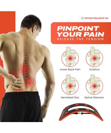 Adjustable Back Stretcher for Lower Back Pain Relief | Back Cracker for Sciatica & Herniated Disc | Lumbar Stretcher - Max 220 lbs Capacity - Buy Online on GoSupps.com