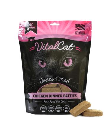 Vital Essentials Freeze Dried Cat Food, Dinner Patties Chicken